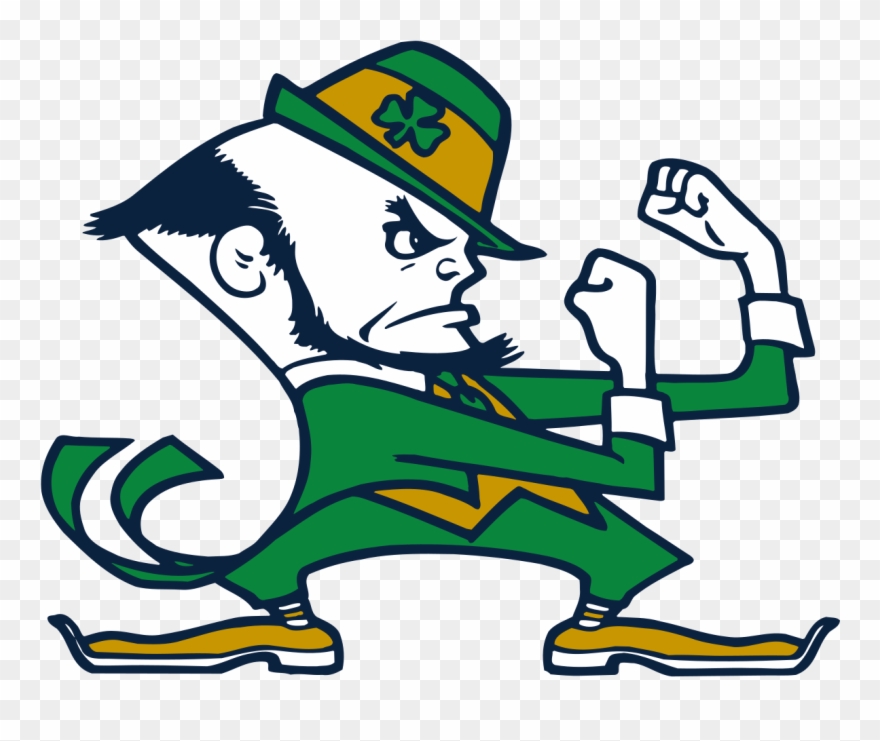 Sad Leprechaun Cliparts - Notre Dame Fighting Irish - Png Download