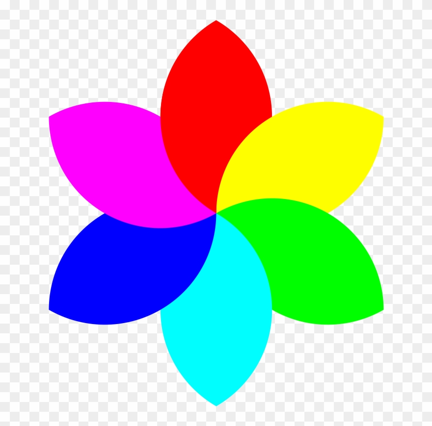 Size Small Flower Clipart - 6 Petal Flower - Png Download