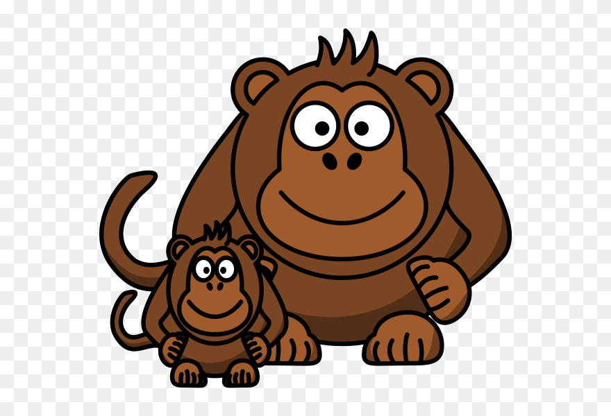 Jpg Royalty Free Baby Clip Art At - Cartoon Monkey Png Vector Transparent Png