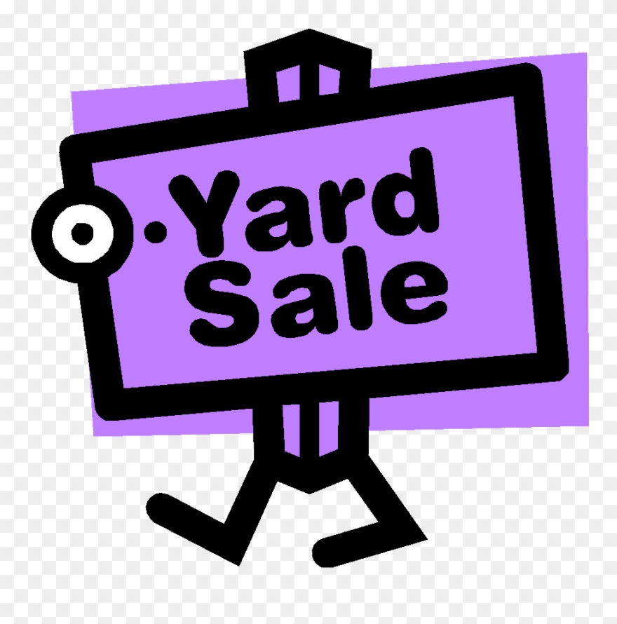 Garage Sale Signs Clipart - Purple Yard Sale Sign - Png Download