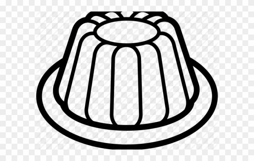 Dessert Clipart For Free Download And Use - Jelly Black And White Clip Art - Png Download