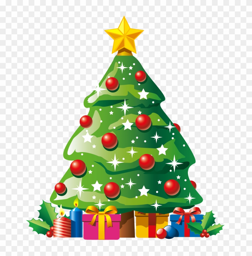 Medium Size Of Christmas Tree - Christmas Tree With Gifts Clipart - Png Download