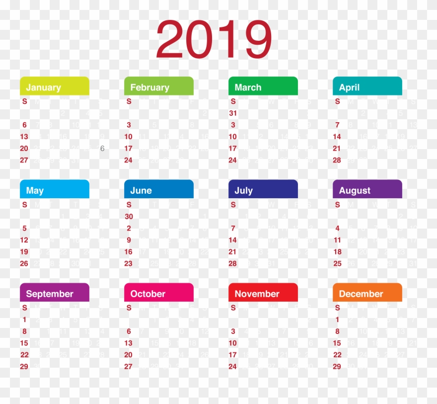 Calendar Clip Art Free - Png Download