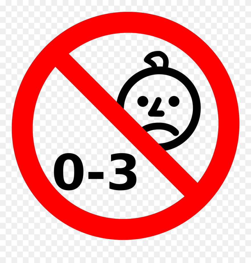 Children With Age Clip Art - Not Suitable For Under 3 - Png Download