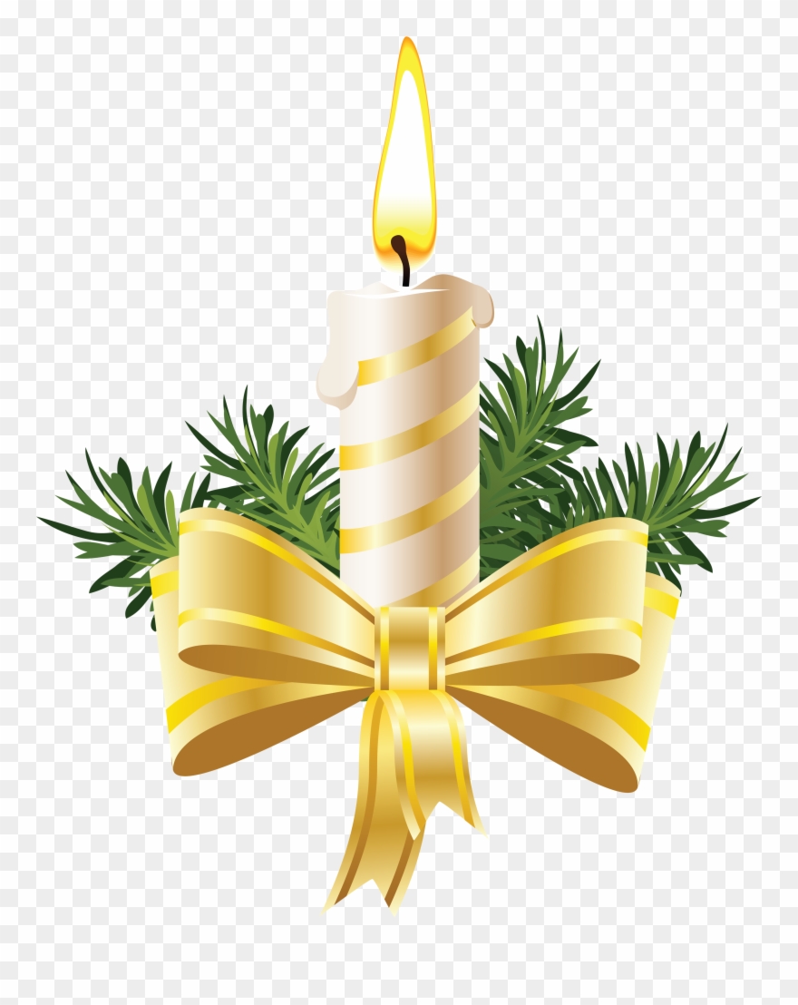 Clip Art Christmas Candles - Png Download