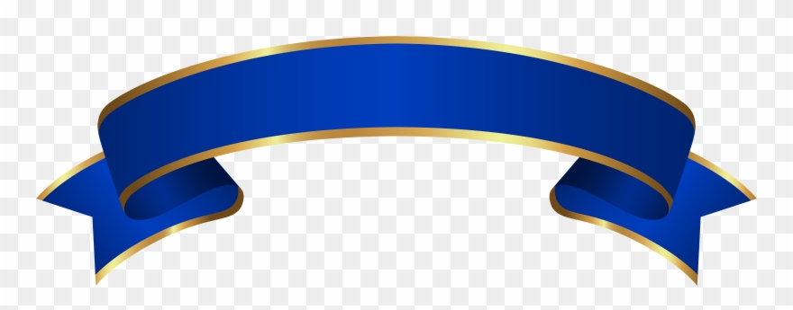 Blue And Gold Banner Clipart