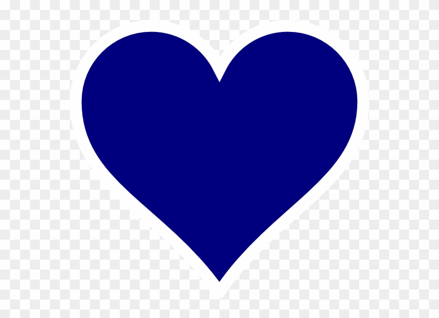 Dark Blue Heart Png Clipart
