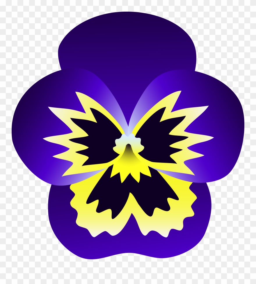 Flowers For Purple Flowers Clip Art - Pansy Clipart - Png Download