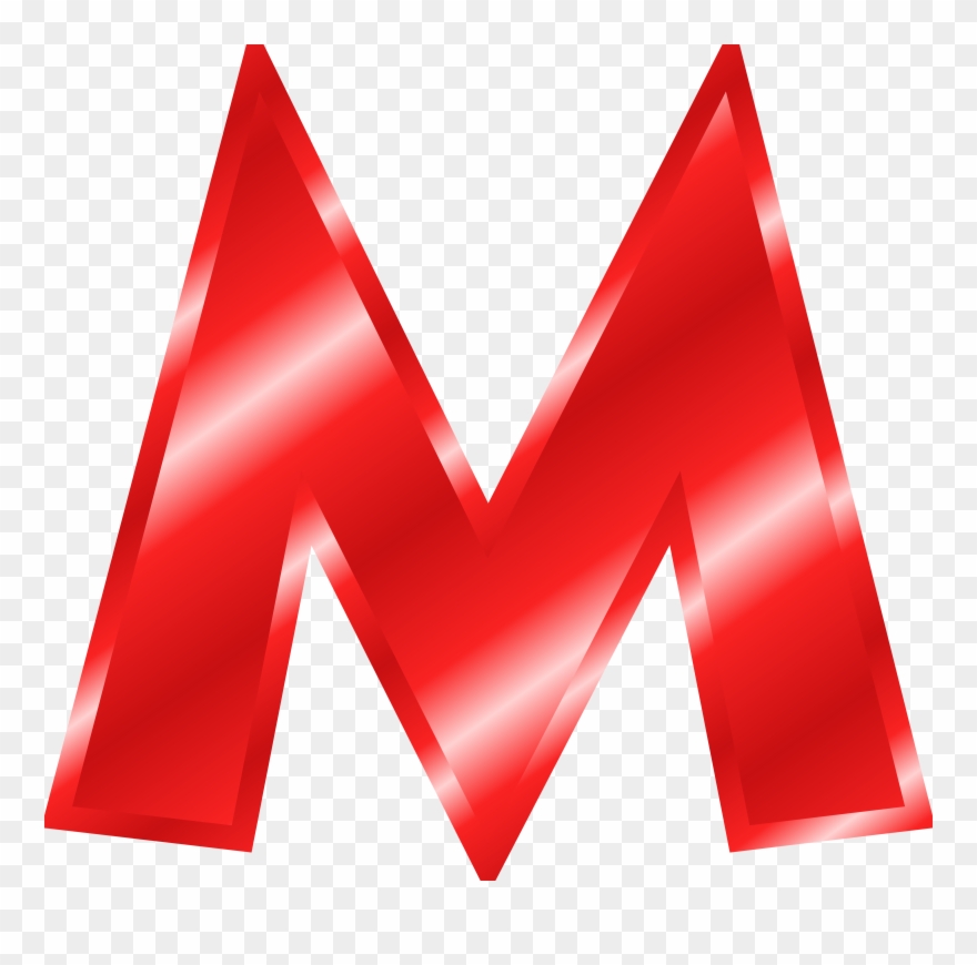 Alphabet Clipart Letters 6 - Red Letter M Clipart - Png Download