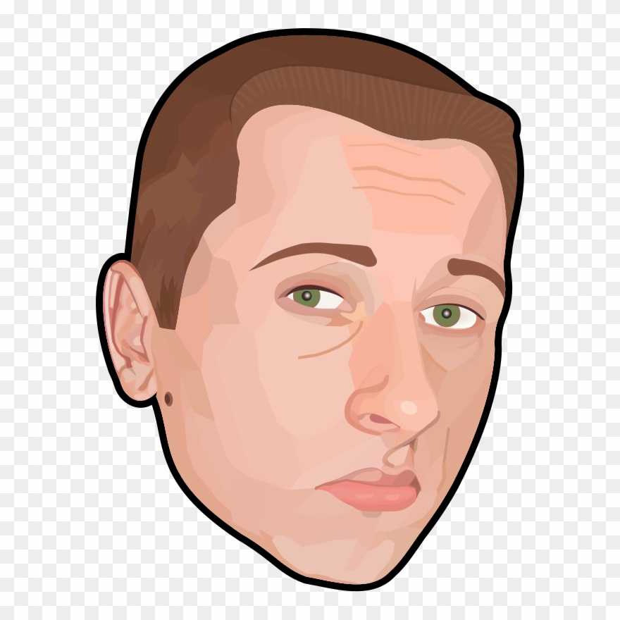 Bad Hair Day Clip Art Download - Male Face Clipart - Png Download