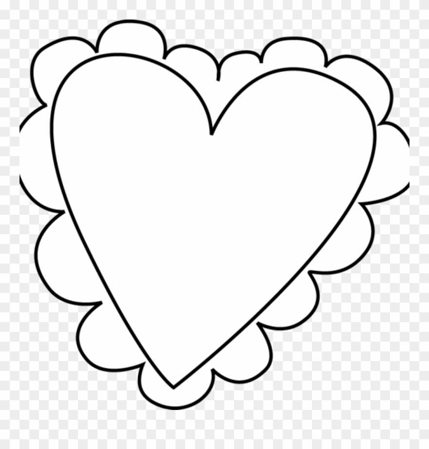 Clip Transparent Family Hatenylo Com Clip - Cute Heart Clip Art Black And White - Png Download