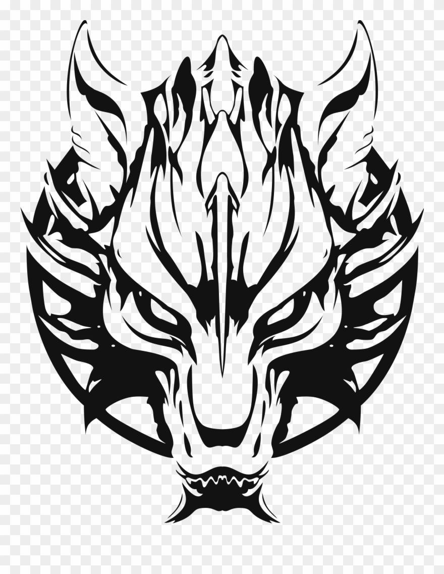 Fenrir Symbol - Fenrir Wolf Final Fantasy Clipart