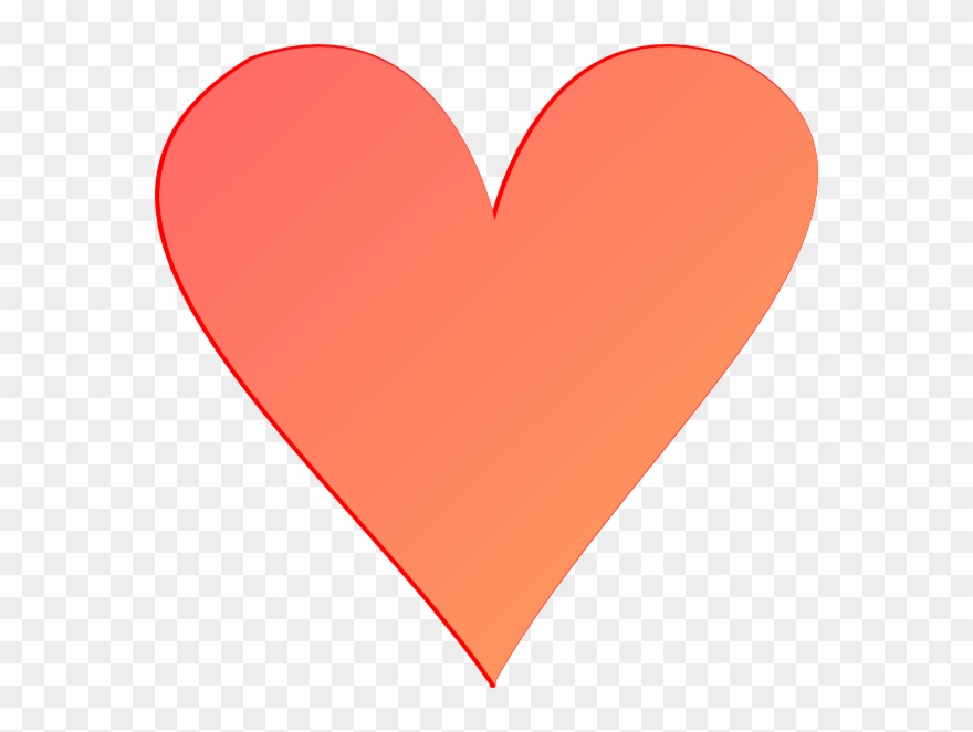 Dark - Heart Flat Png Clipart