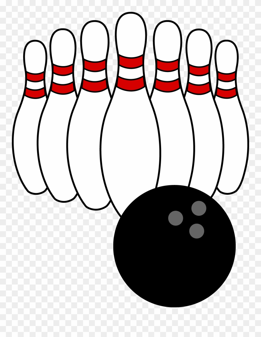 Bowling Clip Art - Bowling Clipart - Png Download