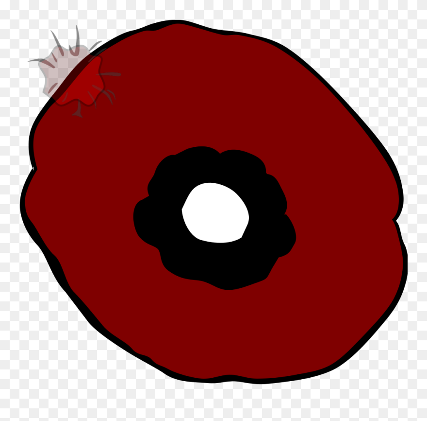 Plain Poppy Clip Art At Clker - Circle - Png Download