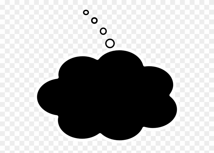Black Cloud Clip Art - Png Download