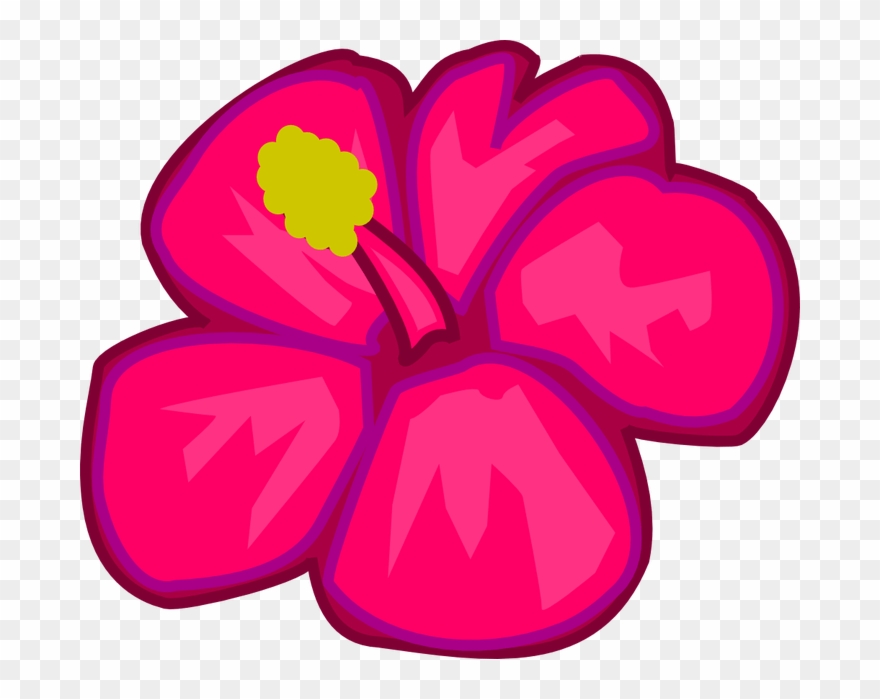 Hawaiian Flower Clipart Hawaiian Flower Clip Art Clipart - Hawaii Flower Clipart Png Transparent Png