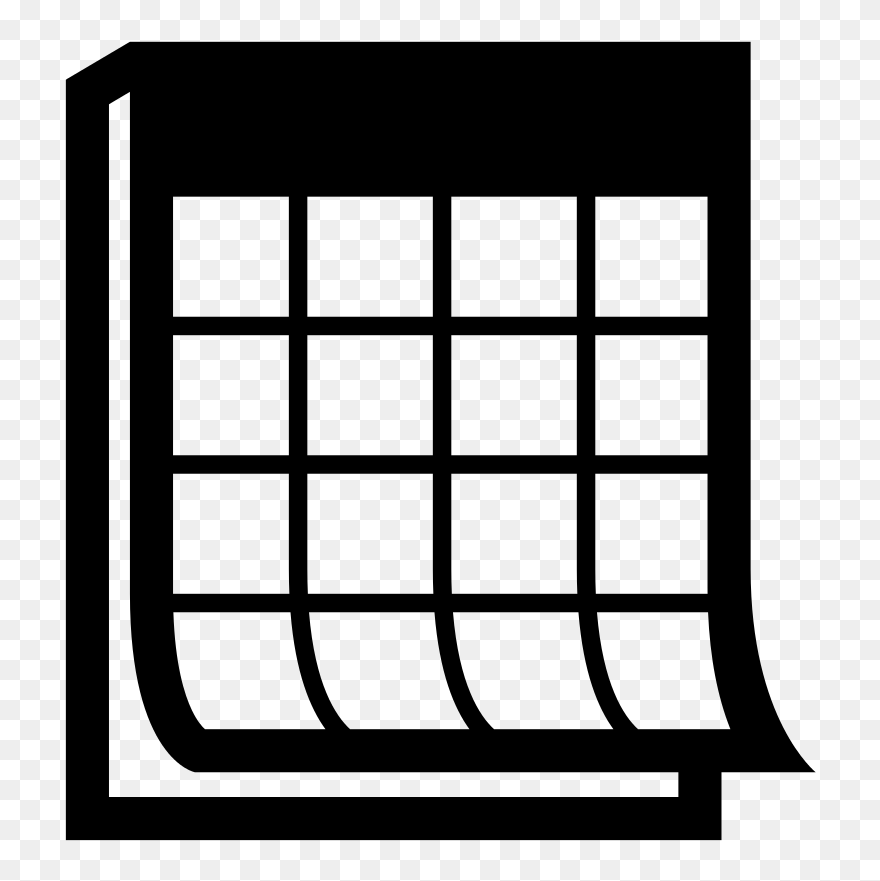 Calendar White Clipart Clip Art Calendar Icon Png Download 62794