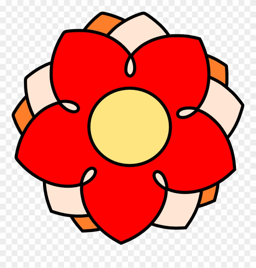 Free Vector Flower Clip Art - Single Flowers Images Clip Art - Png Download