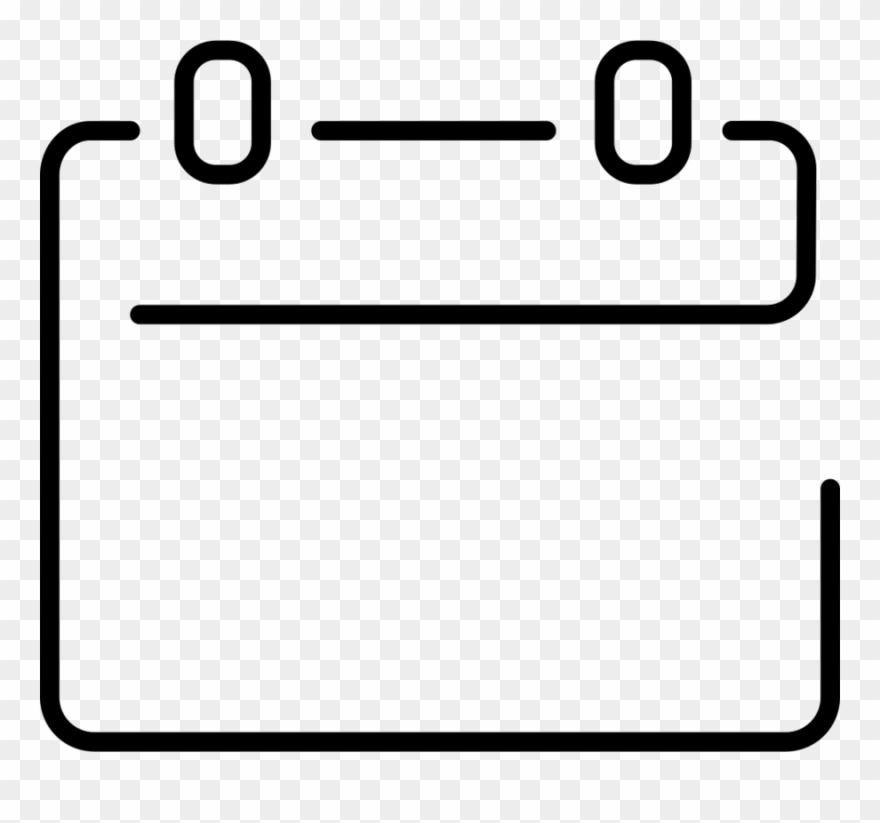 Calendar Icon Empty Png Clipart Computer Icons - Calendar Icon Line Png Transparent Png