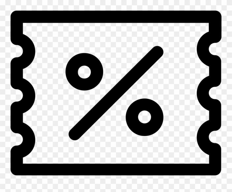 Clip Coupon Clipart Black And White - Coupon Icon Png Transparent Png