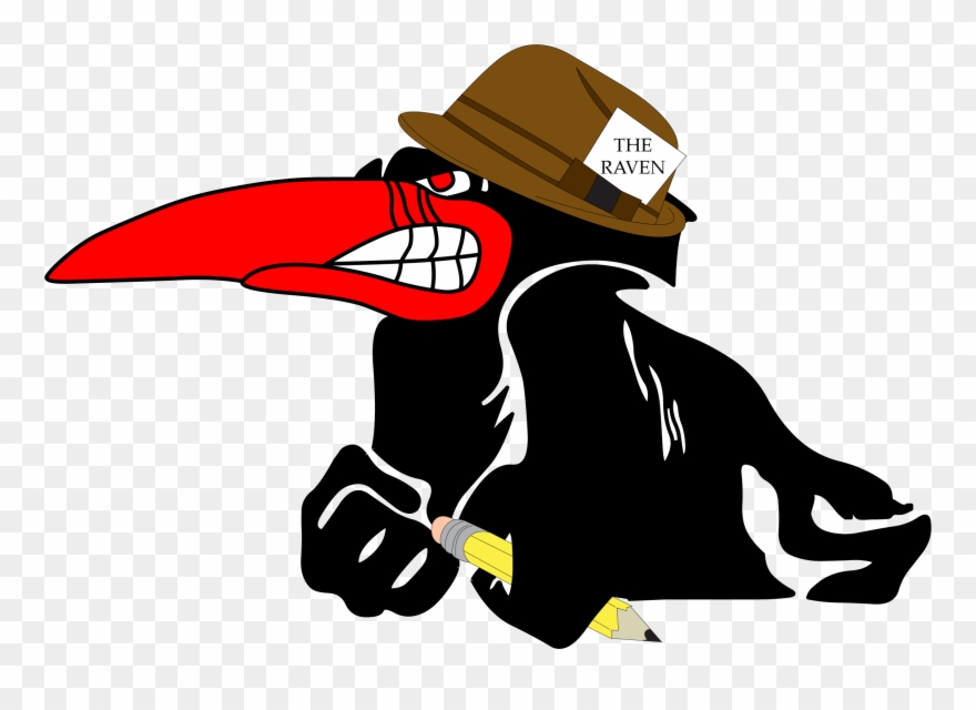 Clipart Black And White 40 Clip Raven - Clip Art - Png Download