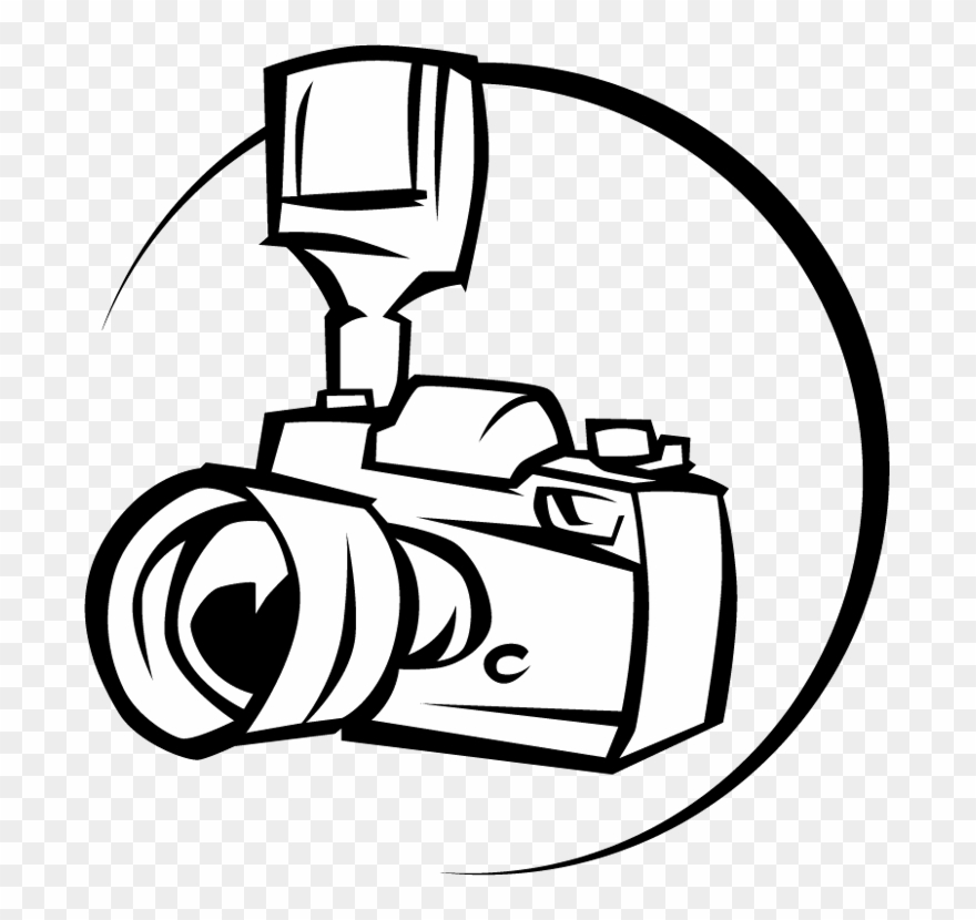 Camera Line Art - Dslr Camera Clipart Png Transparent Png