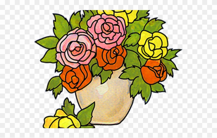 Pink Rose Clipart Copyright Free - Flower - Png Download