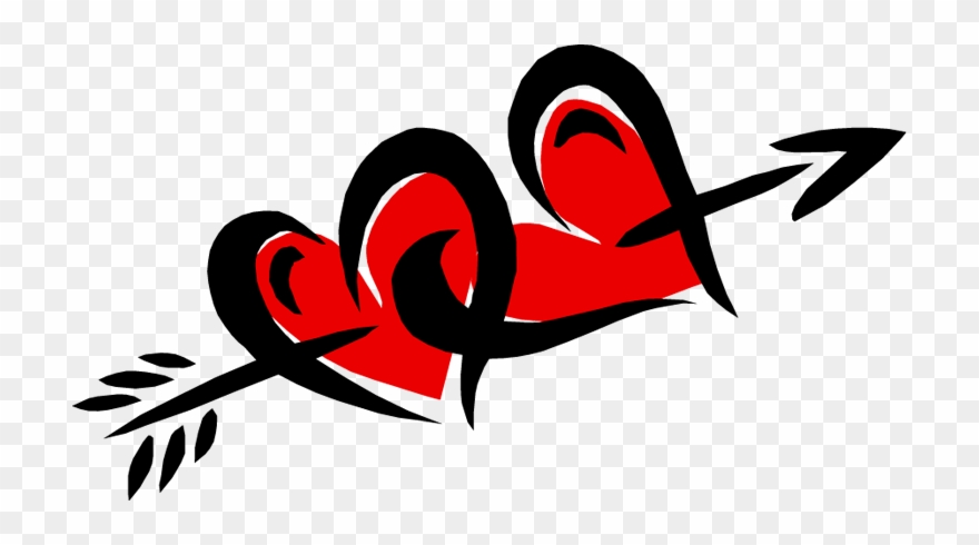 Heart With Arrow Clipart Free - Love My Friends Name - Png Download
