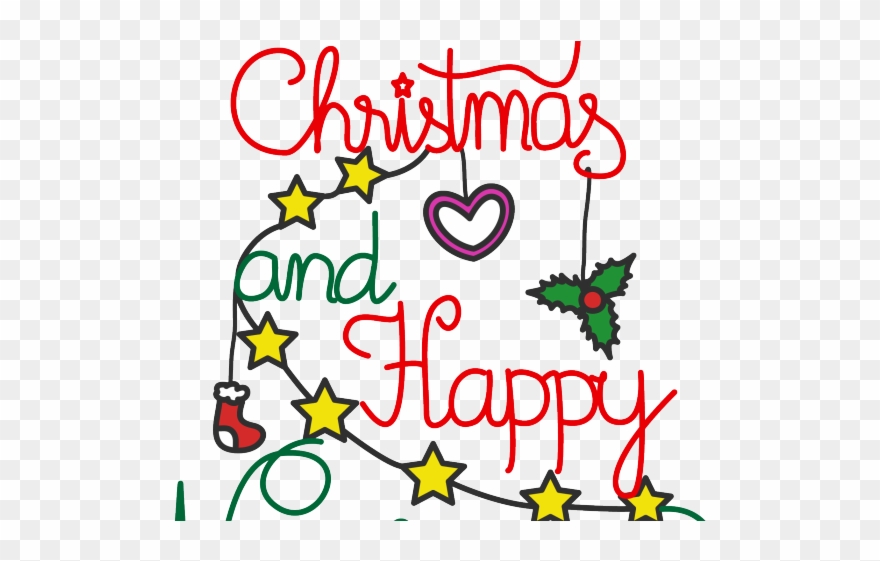 Christmas Clipart Clipart Happy - Christmas And New Year Celebrations - Png Download