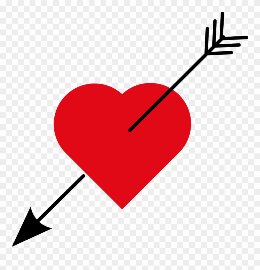 Love Heart With Arrow Clipart