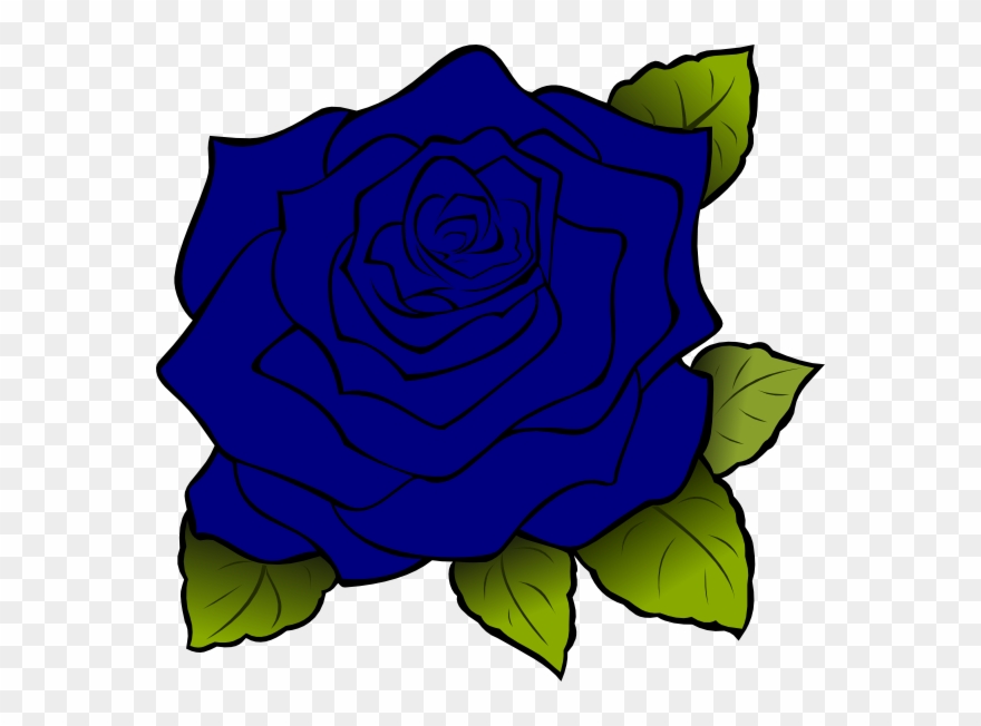 Roses Clipart Rose Clip Art - Blue Rose Vector Png Transparent Png