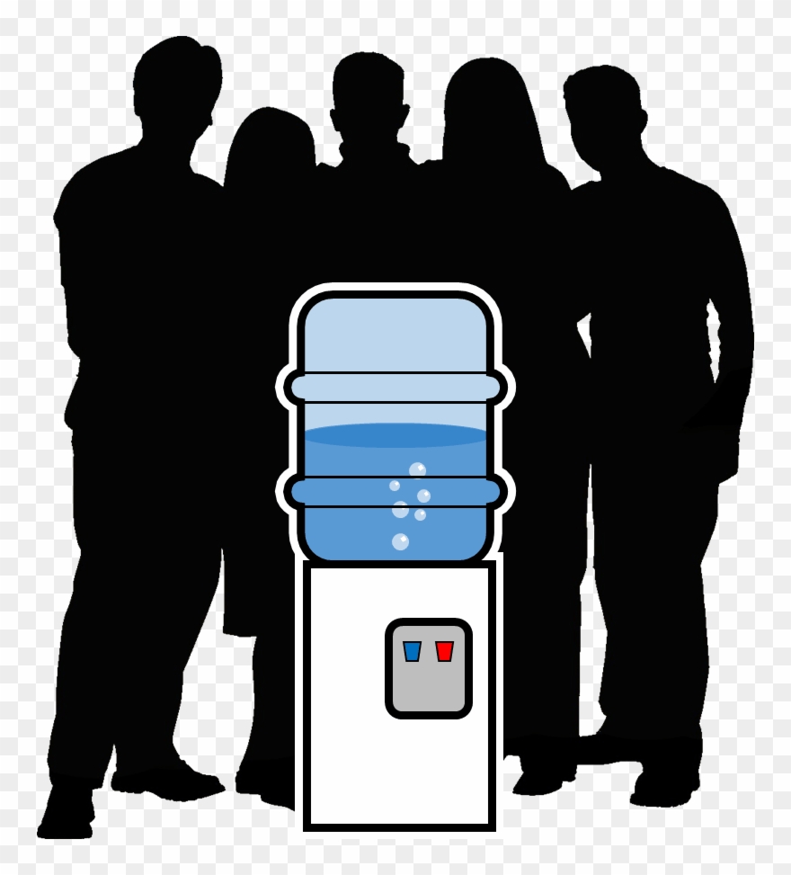 Clip Art Transparent Water Cooler Allaboutlean Com - Meeting At The Water Cooler - Png Download