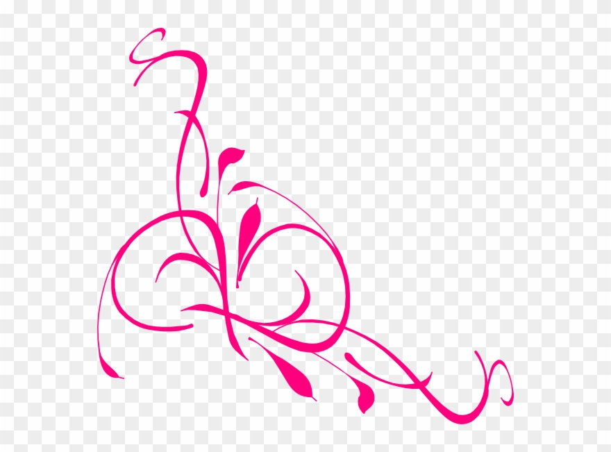 Purple Rose Clipart Corner - Vine Clip Art - Png Download