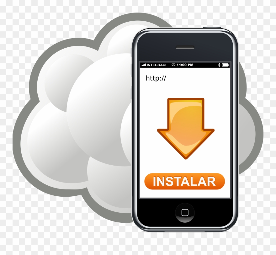 Big Image - Iphone Download Clipart