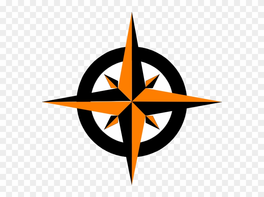 Svg Free Stock Compass Rose Clipart - East North West South Compass - Png Download