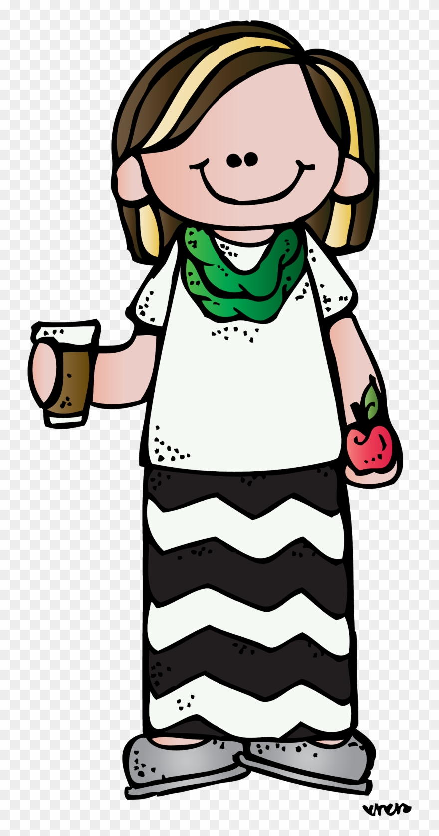 Pin By Analaura Medel On Melonheadz - Melonheadz Teacher Clipart - Png Download