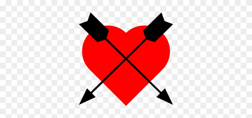 Icon, Heart, Arrow, Red, Love, Emblem, Element - Vector Graphics Clipart