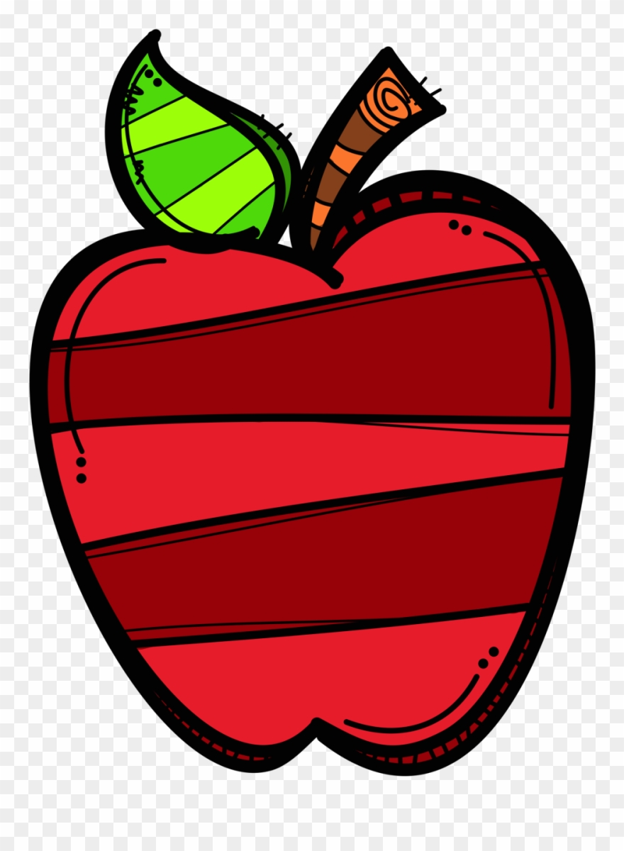 Apple Apple Clip Art, School Clipart, Teachers' Day, - Melonheadz Apple - Png Download