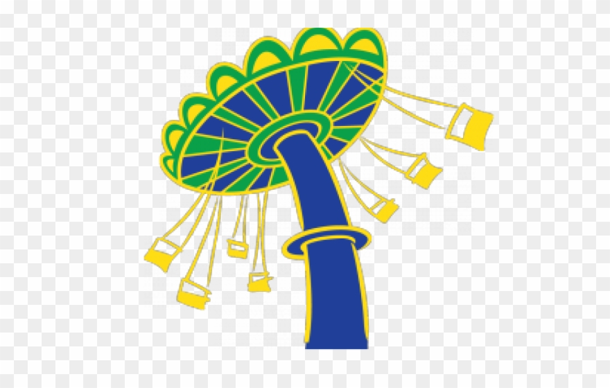 Clip Download Amusement Clipart Circus Ride - Theme Park Rides Clipart - Png Download