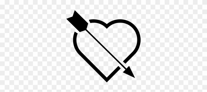 Icon, Heart, Arrow, Black, Love, Emblem, Element - Funny Quotes On Cousins Clipart