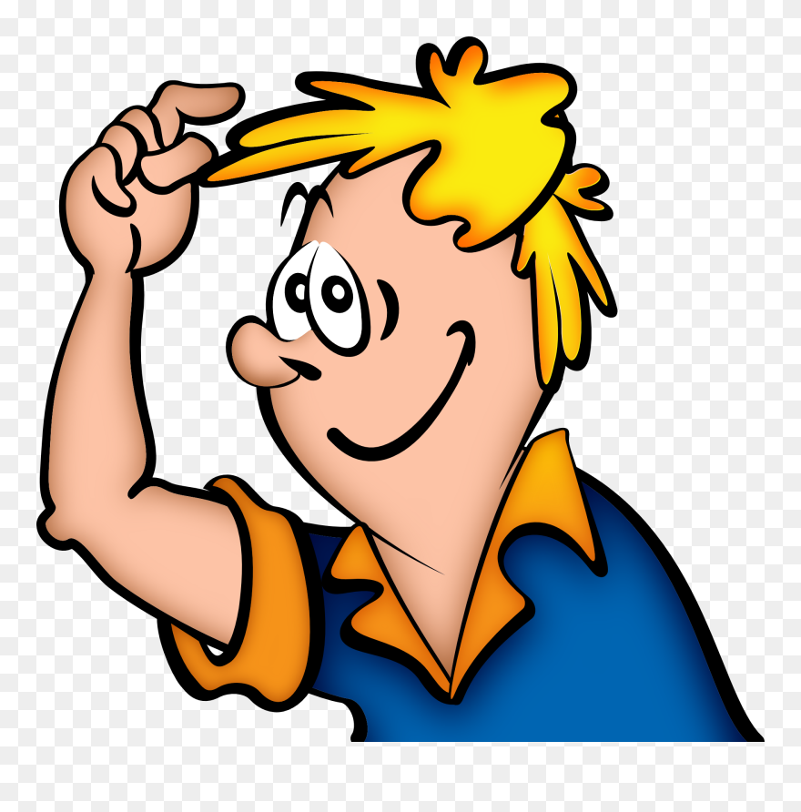 Hair Download Clip Art Crazy Blond Computer Icons - Put On A Hat - Png Download