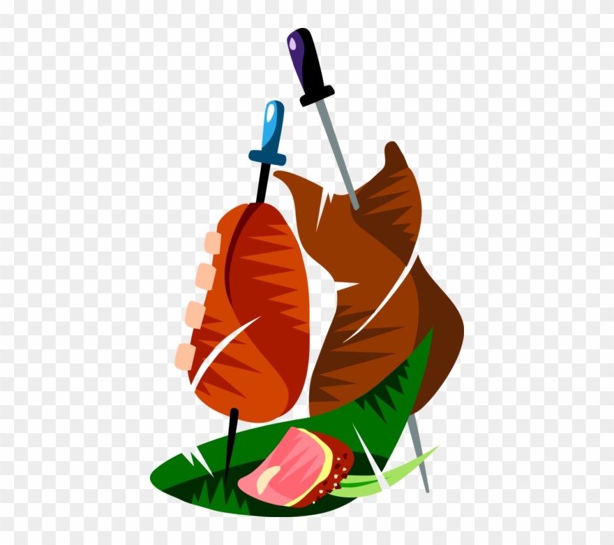 Churrasco Brazilian Barbecue Image Illustration Of - Barbecue Vector Clipart