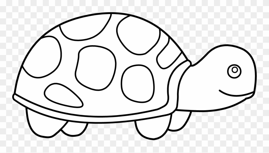 Baby Clipart Black And White - Clipart Of Turtle - Png Download