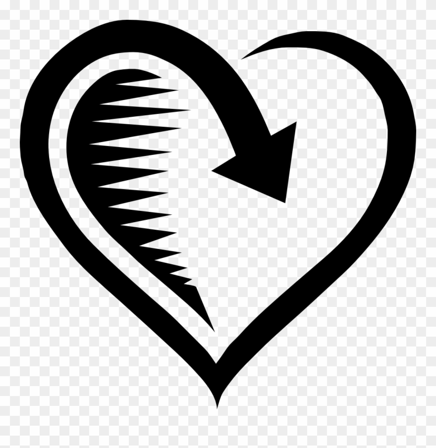 Love Art Clipart - Love Clipart Black And White - Png Download