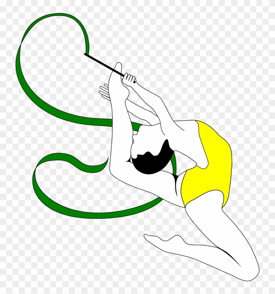 Backflip Silhouette Clipart - Ginastica Ritmica Desenho Png Transparent Png