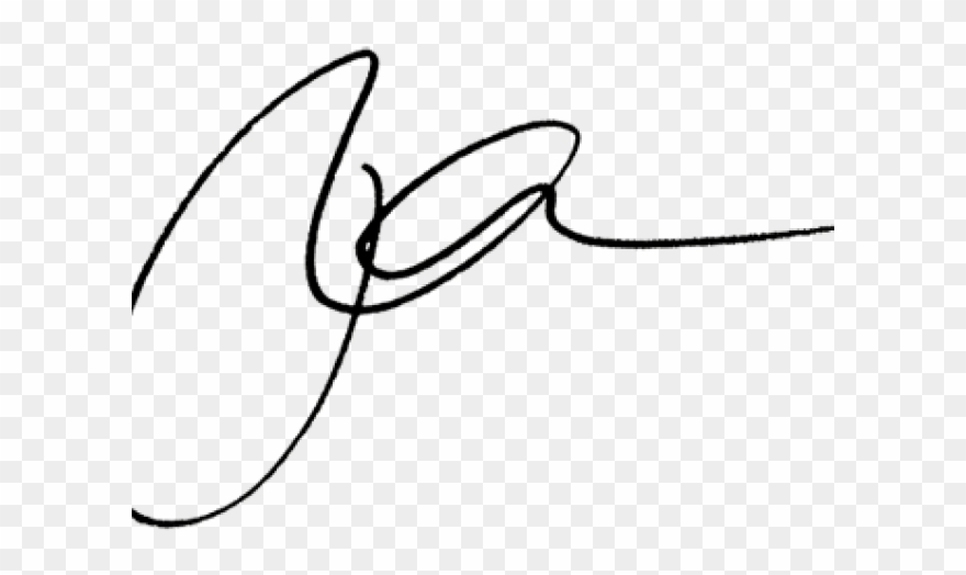 Flourish Clipart Signature - Signature Lu Et Approuvé - Png Download