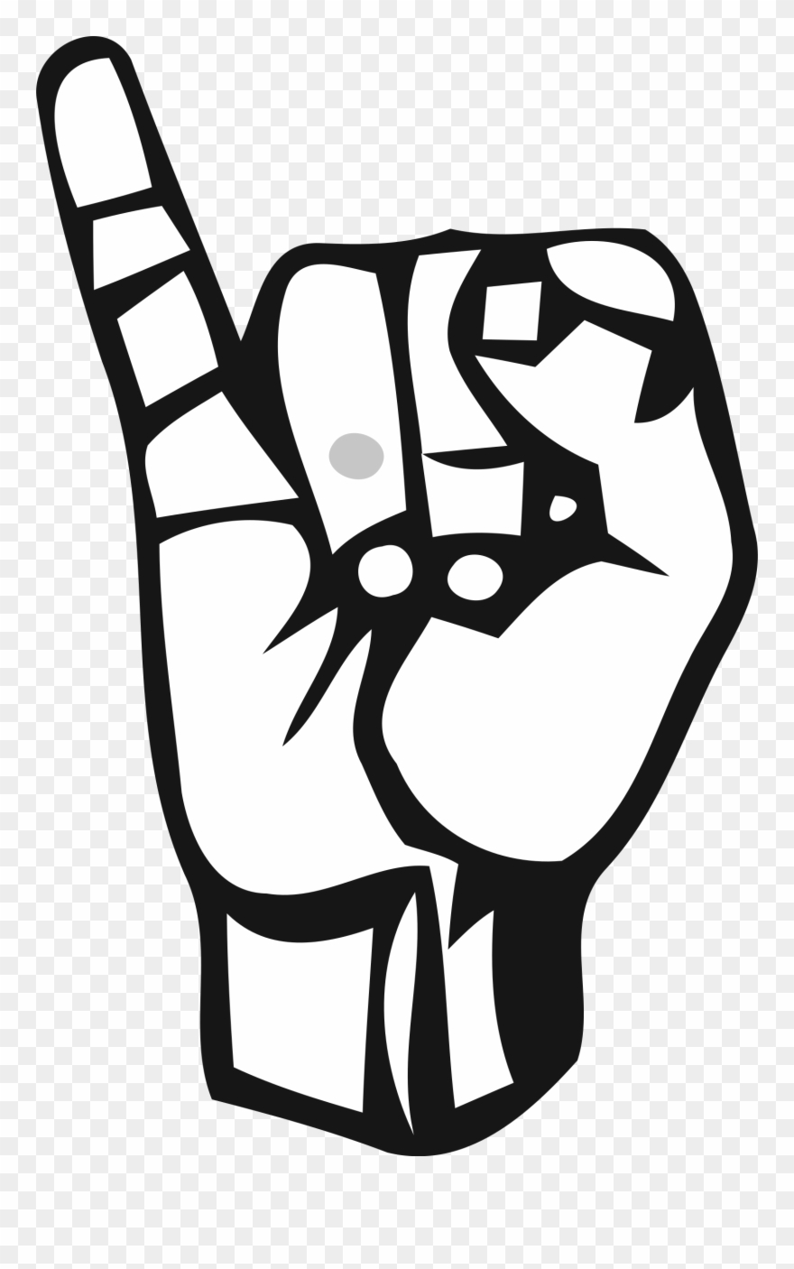 Clipart - Sign Language Letter - Png Download