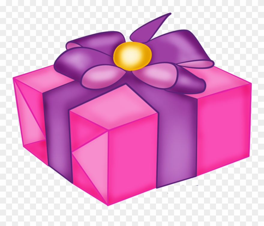 Gift Pink T Clipart Clipartfest - Pink Present Clip Art - Png Download