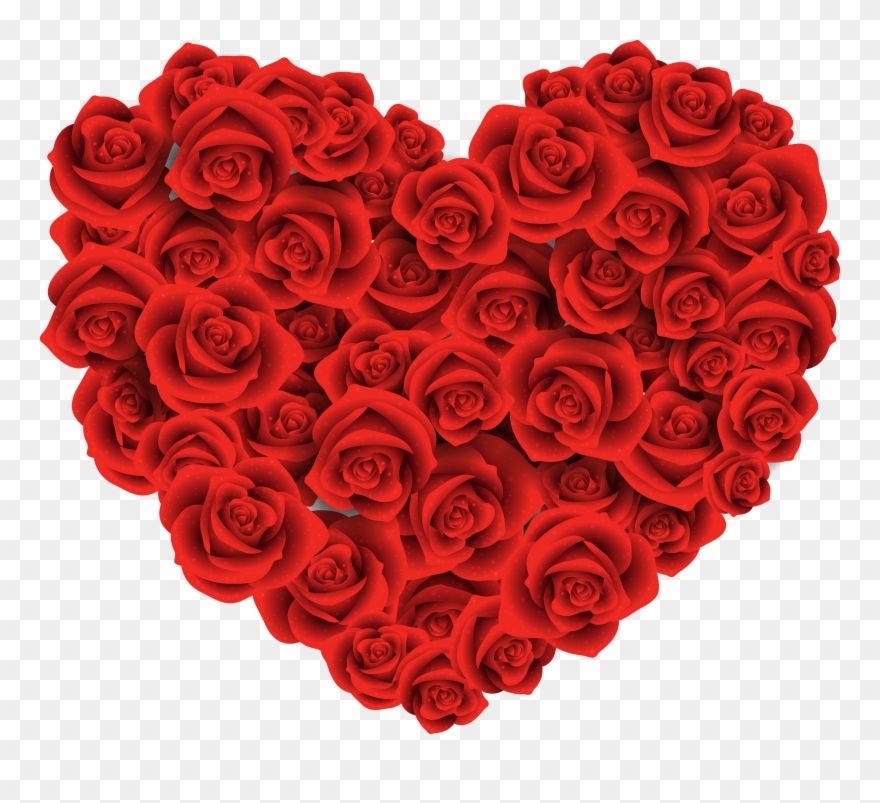 Hearts And Roses Clipart Clipart Collection Heart Candy - Good Morning Rose Image Download - Png Download